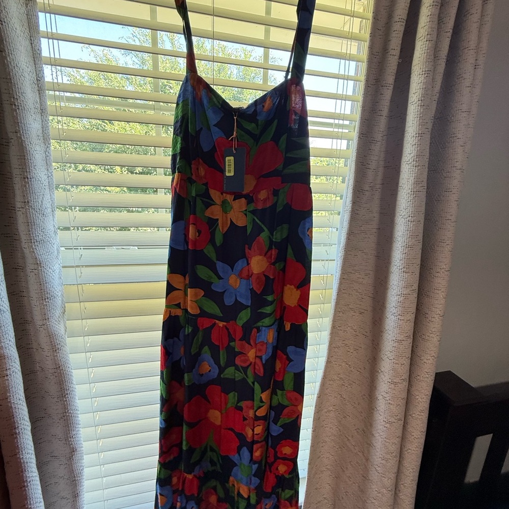 Skies Are Blue Colorful Floral Dress